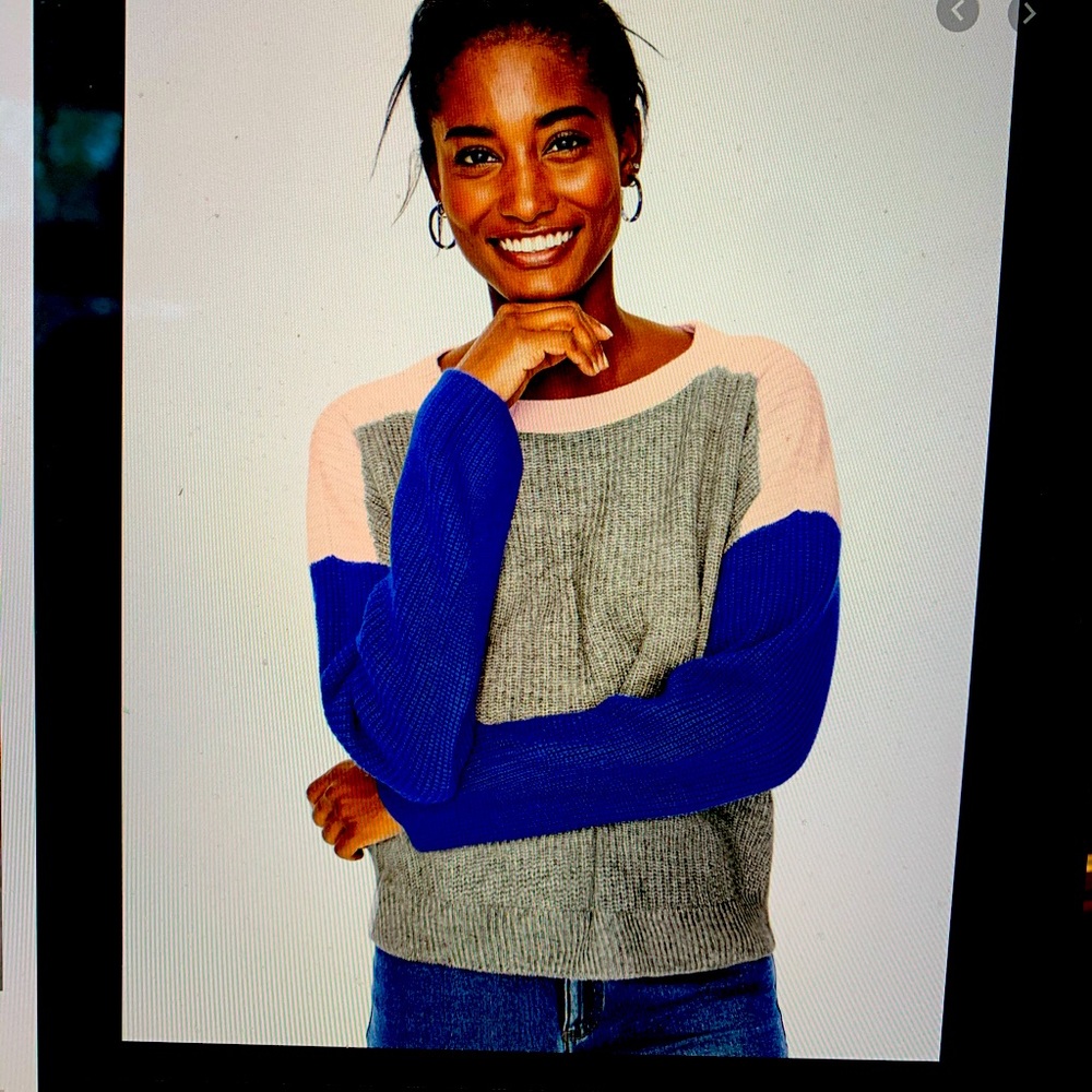 Boden Sophia color block sweater xs